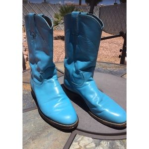 1960’s Handmade Vintage Turquoise Boots
